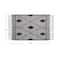 Hello Honey® Black & White Scandinavian Handwoven Cotton Rug With Geometric Pattern & Fringe, 72" x 48"